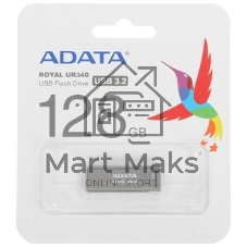 Флешка USB ADATA UR340 (AROY-UR340-128GbK), 128Gb, USB 3.2, R/W 100/30, черный