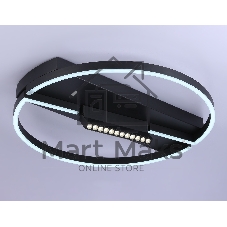 Светильник Ambrella light FL51460/1+1 BK черный  72W 3000K-6400K+4200K D600*110 (ПДУ РАДИО 2.4G)