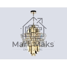 Люстра Ambrella light LH41017/12 BS/CL латунь/прозрачный E14*12 max 40W D560*660