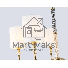 Люстра Ambrella light LH71500/5 BS/FR латунь/белый матовый E14*5 max 40W D680*640