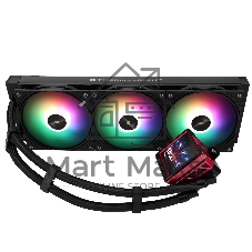 Водяное охлаждение для процессора Water Cooling System Thermalright Frozen Warframe 360 Ultra черный Argb (360мм, черный, ARGb/Fans: 3x120мм, 70.84CFM, 22.1dBA, 2000RPM/Pump height 60мм, 23dBA, 3000RPM, Rad thickness 27mm/S: 1200, 1700, 1851, 2011, 2066, 115X, AM5, AM4)