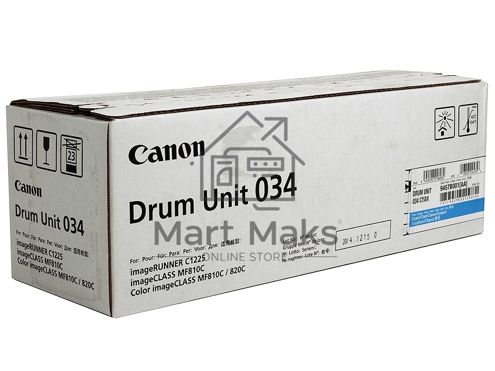 Фотобарабан Canon C-EXV034C cyan голубой, 34000 стр, для iR C1225/iF