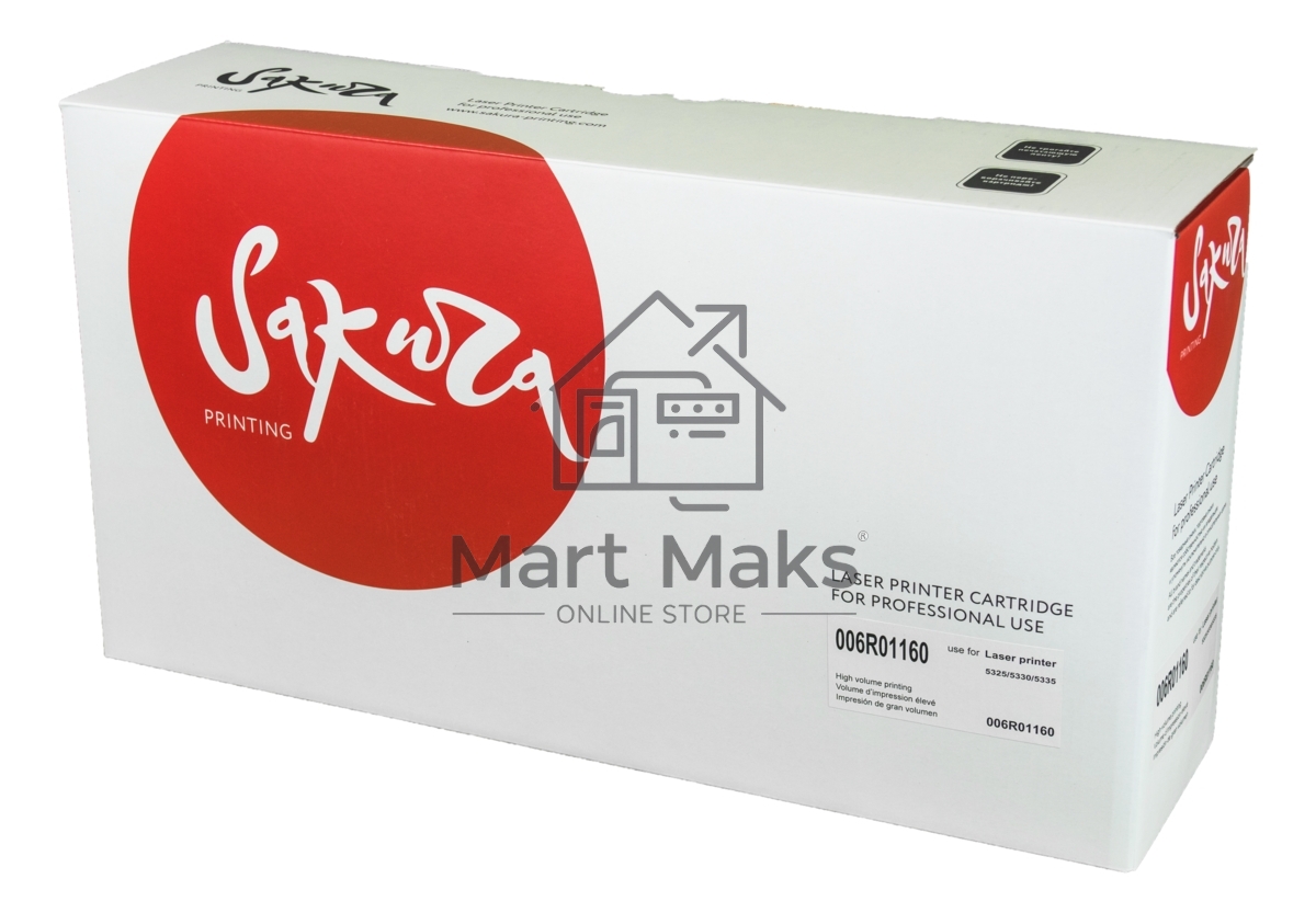 Картридж лазерный Sakura 006R01160 для Xerox WC 5325/5330/5335. черный, 30 000 к.