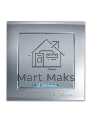 Выключатель 1-кл. СП Бриллиант 10А IP20 с подсветкой серебр. Universal 7949643