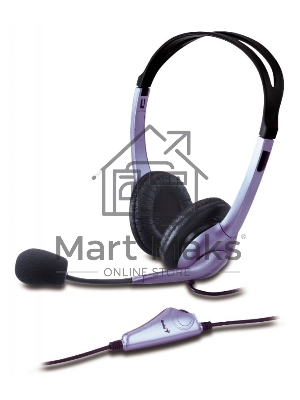 Наушники с микрофоном Genius HS-04S blue