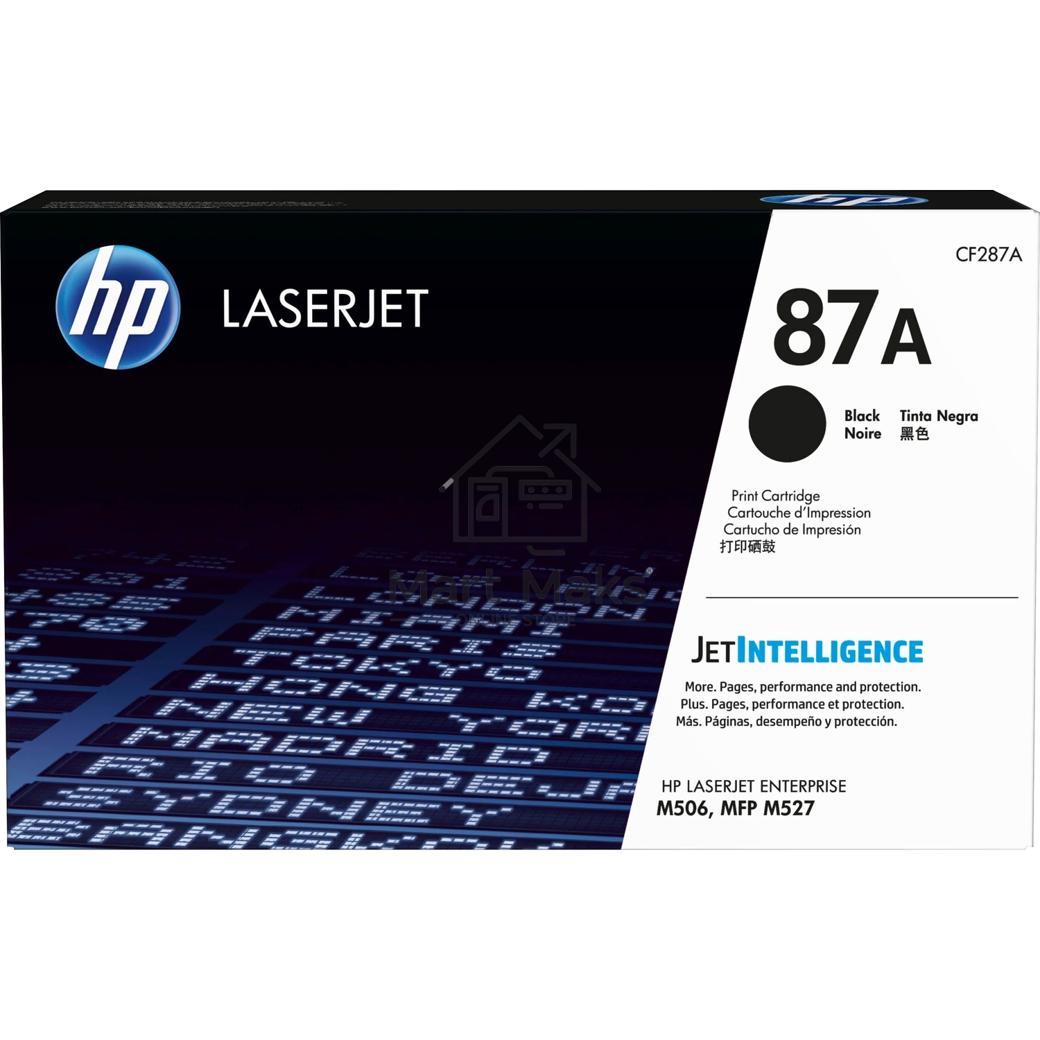 Тонер Картридж HP 87A CF287A черный для HP LJ Ent M506/M527 (9000стр.)