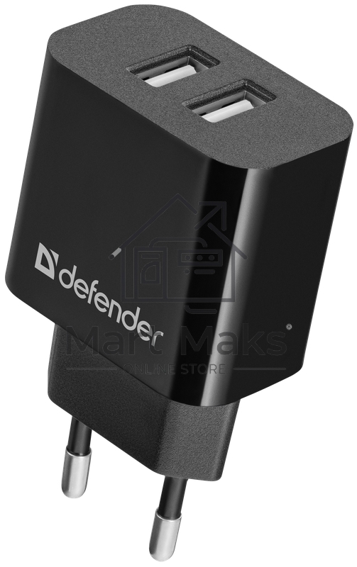 Сетевой адаптер Defender UPC-21 2xUSB,5V/2.1А кабель microUSB