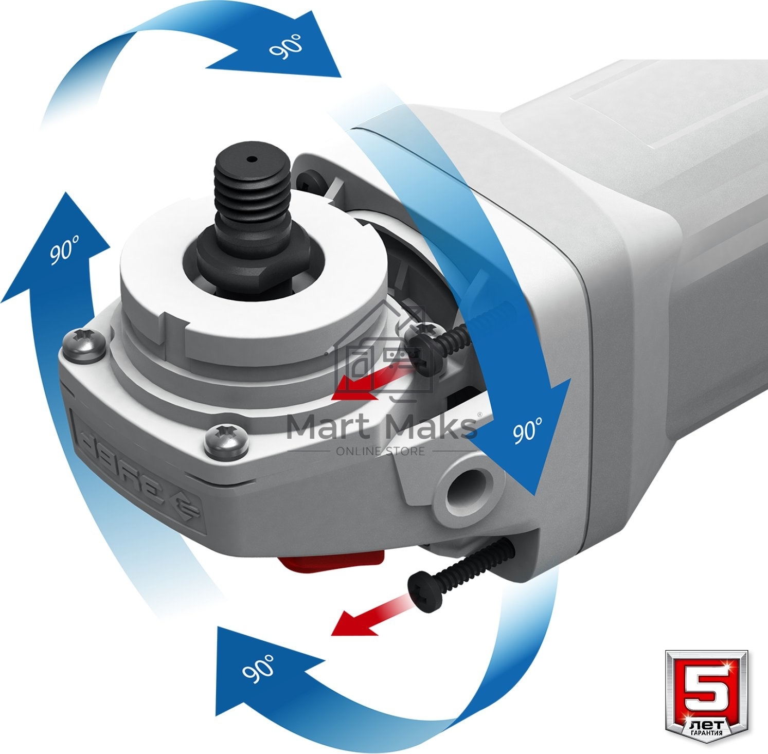 Углошлифовальная машина ЗУБР 125 мм, 1500 Вт, регулировка оборотов, серия Профессионал.
