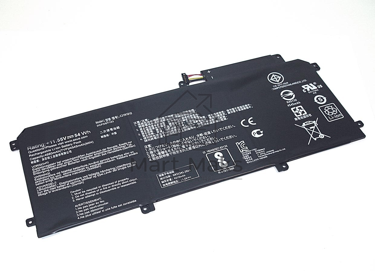 Аккумулятор для ноутбука Asus UX330CA 54Wh, 11.55V, Asus