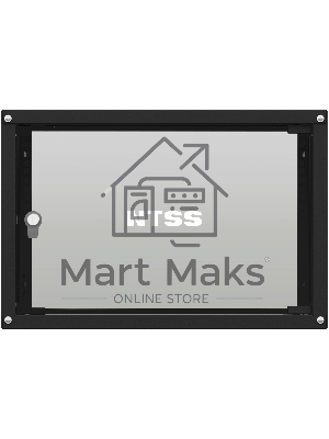 Шкаф коммутационный NTSS Lime (NTSS-WL6U5535GS-BL) настенный 6U 550x350мм пер.дв.стекл несъемн.бок.пан. 30кг черный 270мм 8.4кг 110град. 370мм IP20 сталь