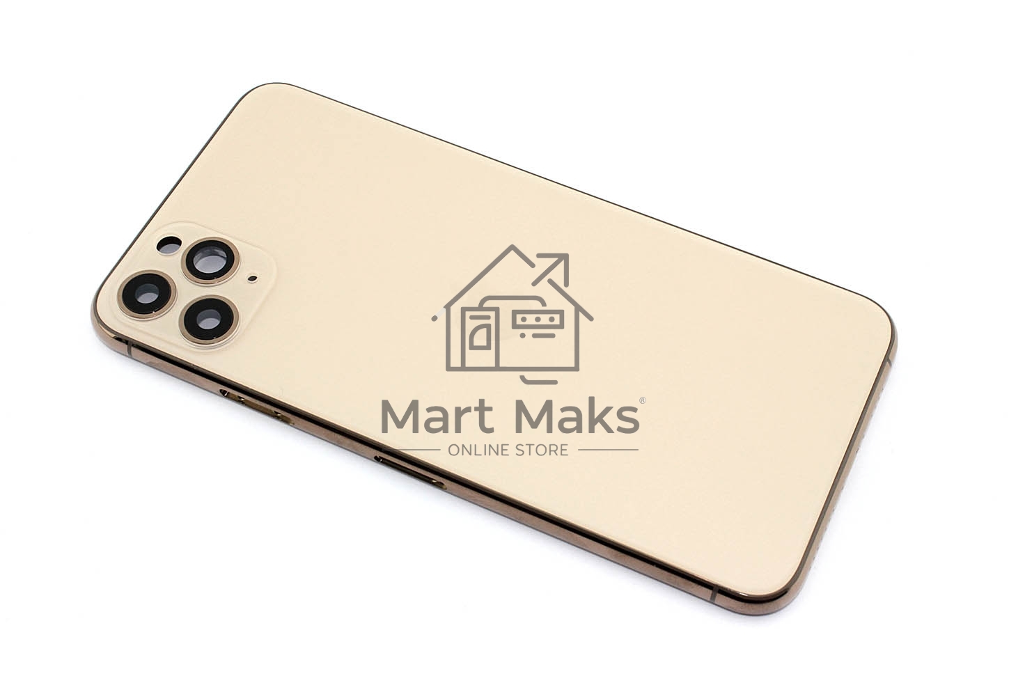 Задняя крышка (корпус) в сборе с рамкой для Apple iPhone 11 Pro Max золотая