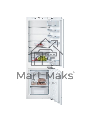 Встраиваемый холодильник Bosch Serie 4 KIN86AF3M8 белый двухкамерный 188/67л морозилка снизу