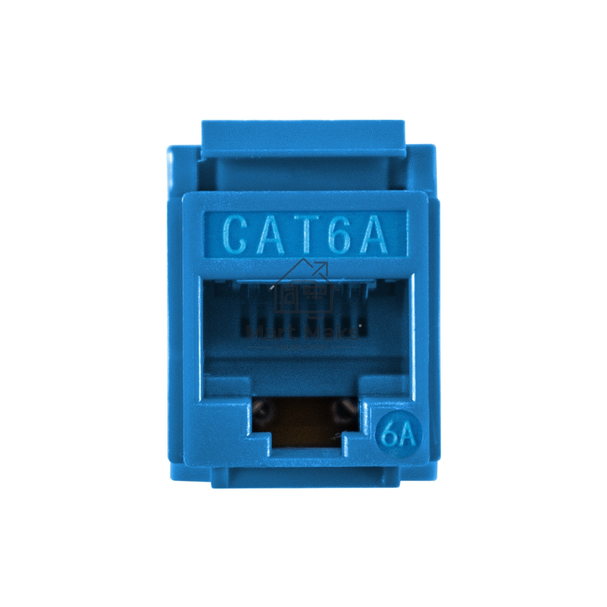 Модуль-вставка Keystone Jack RJ-45 ExeGate KJ-8P8C-U-C6A-180-Dual (Кат.6A, неэкранированная, 180 градусов, IDC Krone/110)