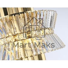 Люстра Ambrella light LH41017/12 BS/CL латунь/прозрачный E14*12 max 40W D560*660