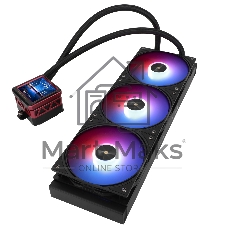 Водяное охлаждение для процессора Water Cooling System Thermalright Frozen Warframe 360 Ultra черный Argb (360мм, черный, ARGb/Fans: 3x120мм, 70.84CFM, 22.1dBA, 2000RPM/Pump height 60мм, 23dBA, 3000RPM, Rad thickness 27mm/S: 1200, 1700, 1851, 2011, 2066, 115X, AM5, AM4)