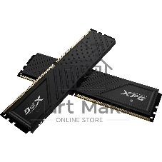 Модуль памяти ADATA 16GB DDR4 3200 UDIMM XPG GAMMIX D35 Gaming Memory AX4U32008G16A-DTBKD35 1.35V, Heat Shield, Kit (2x8GB), Black, RTL,
