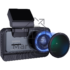 Видеорегистратор Digma FreeDrive 415W max черный 8Mpix 2160x3840 170гр. Allwinner