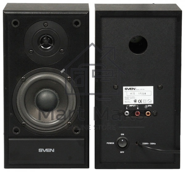Колонки Sven SPS-702 2.0 черный 40Вт