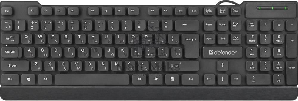 Клавиатура Defender Element HB-190 проводная, USB, черный