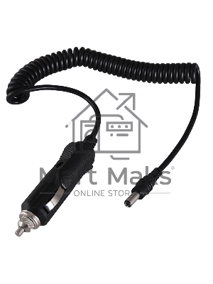 Автозарядка с индикатором Rexant (разъем 2.1х5.5) (АЗУ) шнур спираль 1.5 м