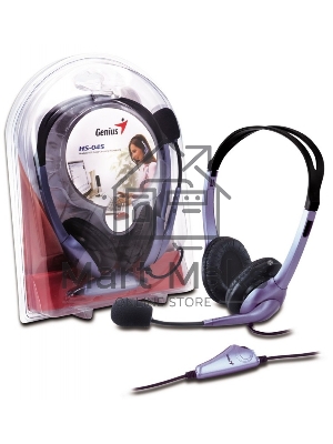 Наушники с микрофоном Genius HS-04S blue
