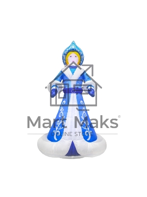 Фигура надувная 3D Neon-night Снегурочка, размер 300см, внутренняя подсветка 9 LED, компрессор с адаптером 12В, IP44