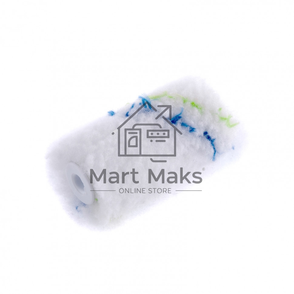 Мини-валик сменный Водные краски,60 мм, ворс 12 мм,D - 16 мм, D ручки - 6 мм, полиэстер Сибртех