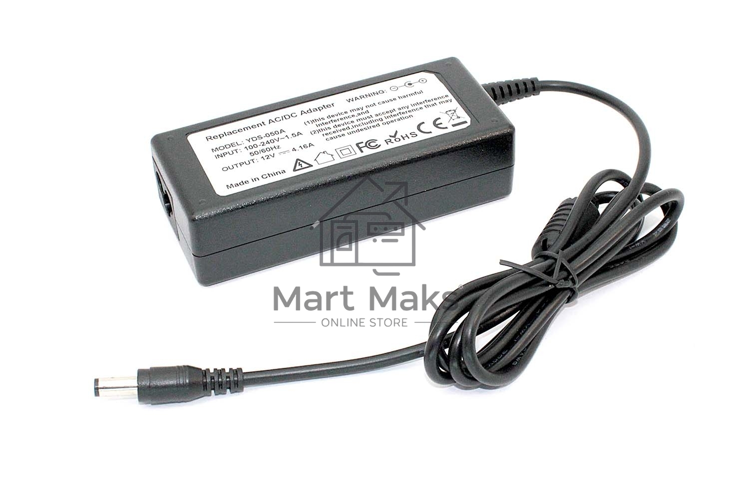 Блок питания (сетевой адаптер) для ноутбуков HP 12V 4.16A 5.5x2.5, OEM