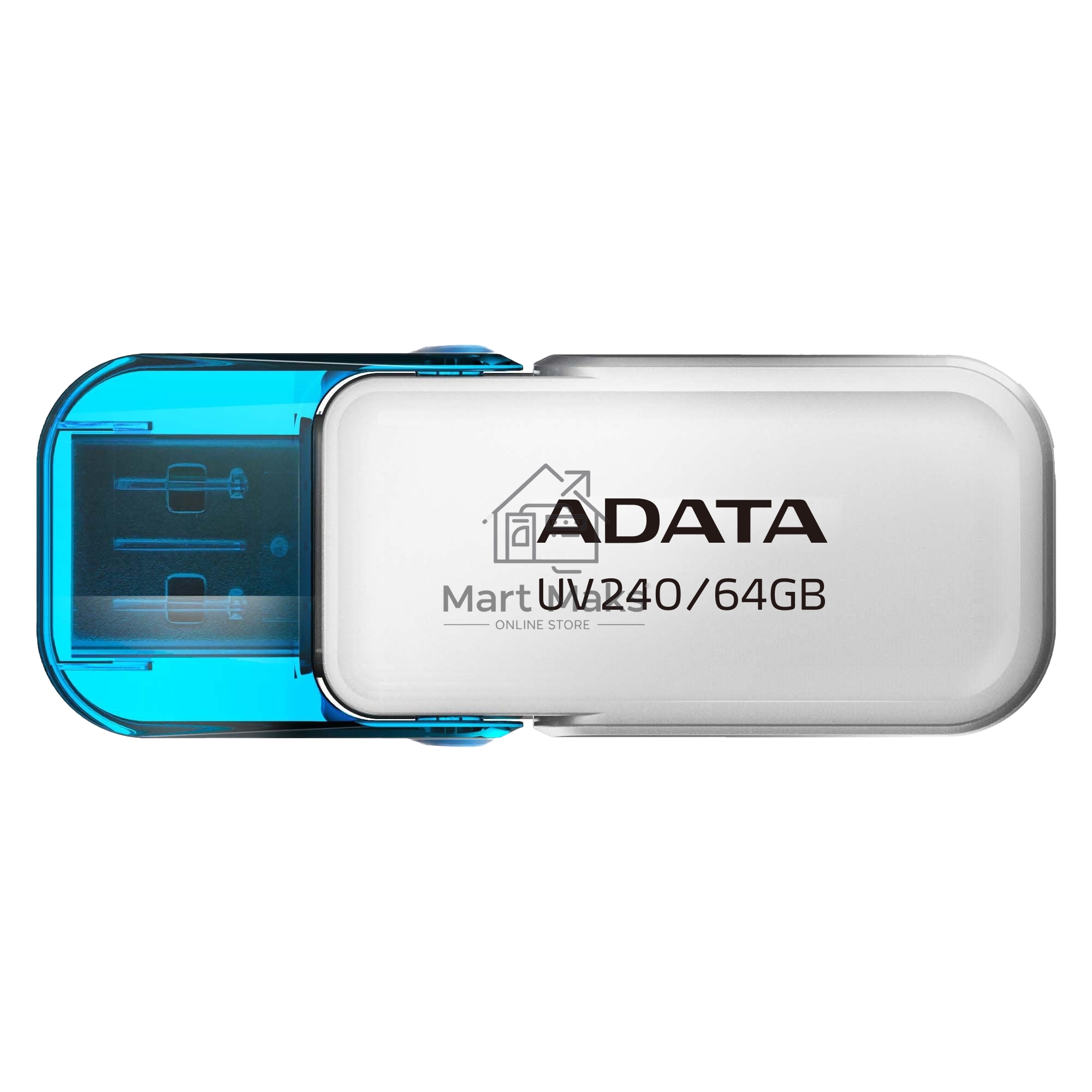 Флешка USB R/W ADATA R/W 64GB AUV240-64G-RWH WHITE