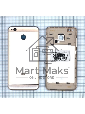 Задняя крышка для Xiaomi Redmi 4X золотая