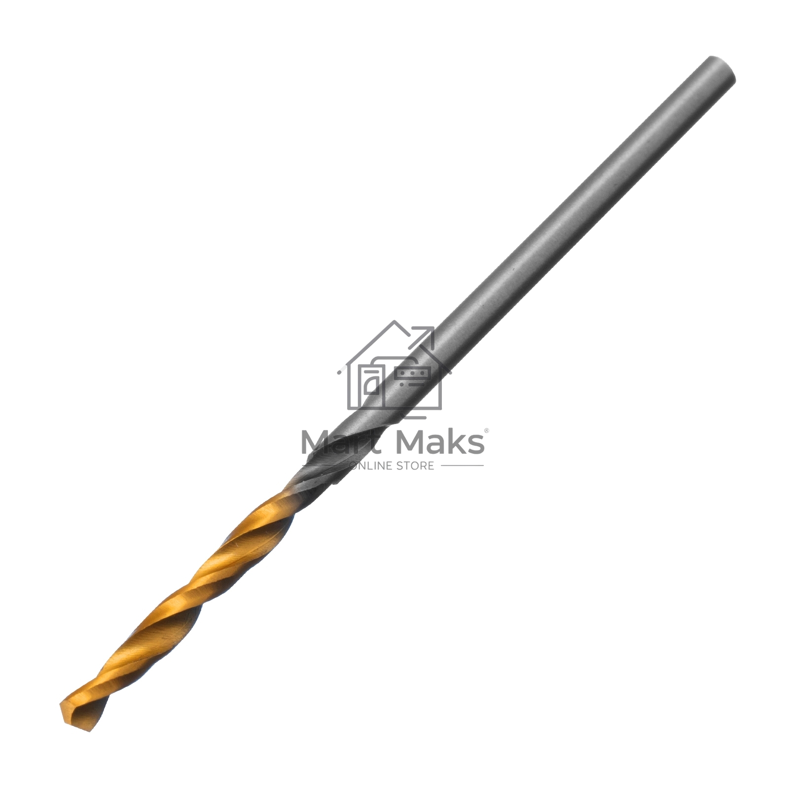 Сверло спиральное по металлу 2 x 49мм, Р6М5, Golden Tip, 2шт. Denzel