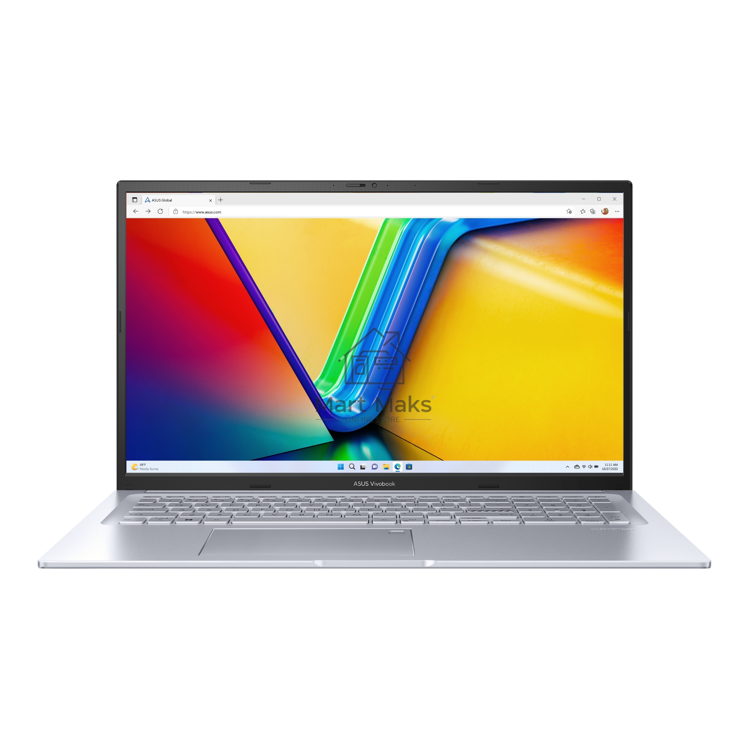 Ноутбук ASUS VivoBook 17X M3704YA Ryzen 5 7430U 16Gb SSD 1Tb AMD Radeon Graphics 17,3 FHD IPS 50Вт*ч No OS Серебристый M3704YA-AU159 90NB1191-M008F0