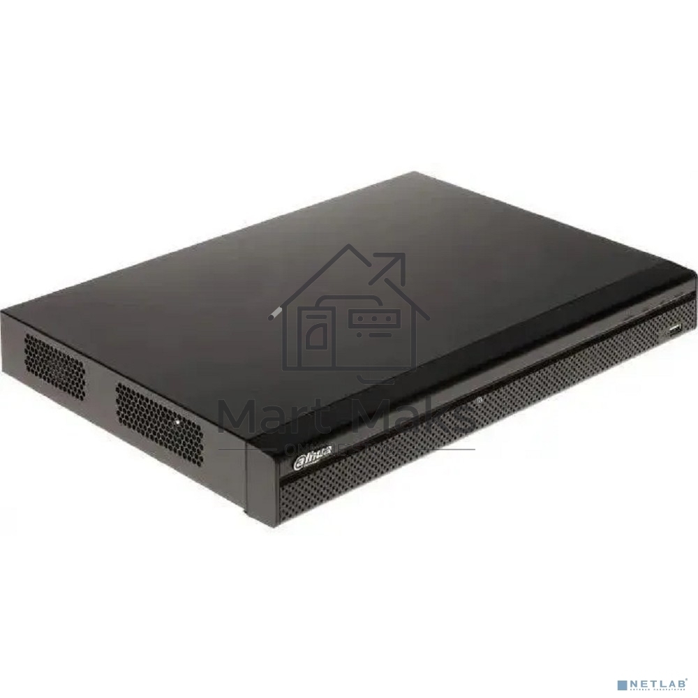 Видеорегистратор IP DAHUA 8-канальный 4K и H.265+. Входящий поток до 160Мбит/с; сжатие: H.265+, H.265, H.264+, H.264; разрешение записи до 12Мп; накопители: 2 SATA III до 20Тбайт; воспроизведение: 8кн