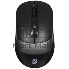 Мышь беспроводная Oklick 310MW черный/красный, 3200 dpi, радиоканал, USB, кнопки - 4