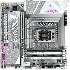 Материнская плата GIGABYTE Z890M AORUS ELITE WIFI7 ICE, LGA1851, Intel Z890, 4xDDR5, 4xSATA, 3xM.2, 1xPCIe 5.0 x16, DisplayPort, USB Type-C, 1x2.5Gb LAN, 2x3.5 мм, 7.1, microATX