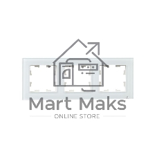 Рамка 3-м РУ-3-2-Бр IEK BRITE DECOR Белый матовый стекло