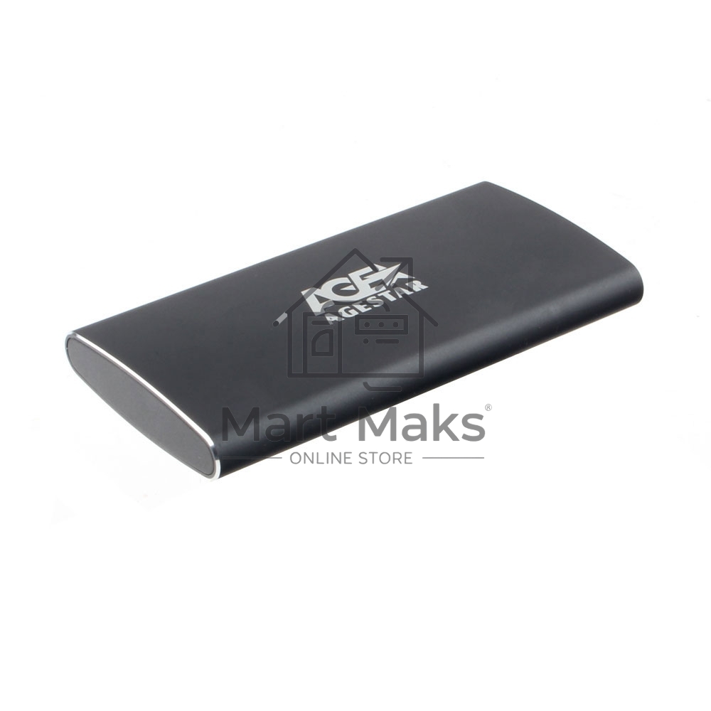 Внешний корпус mSATA AgeStar 3UBMS2 черный, алюминий, черный USB 3.0