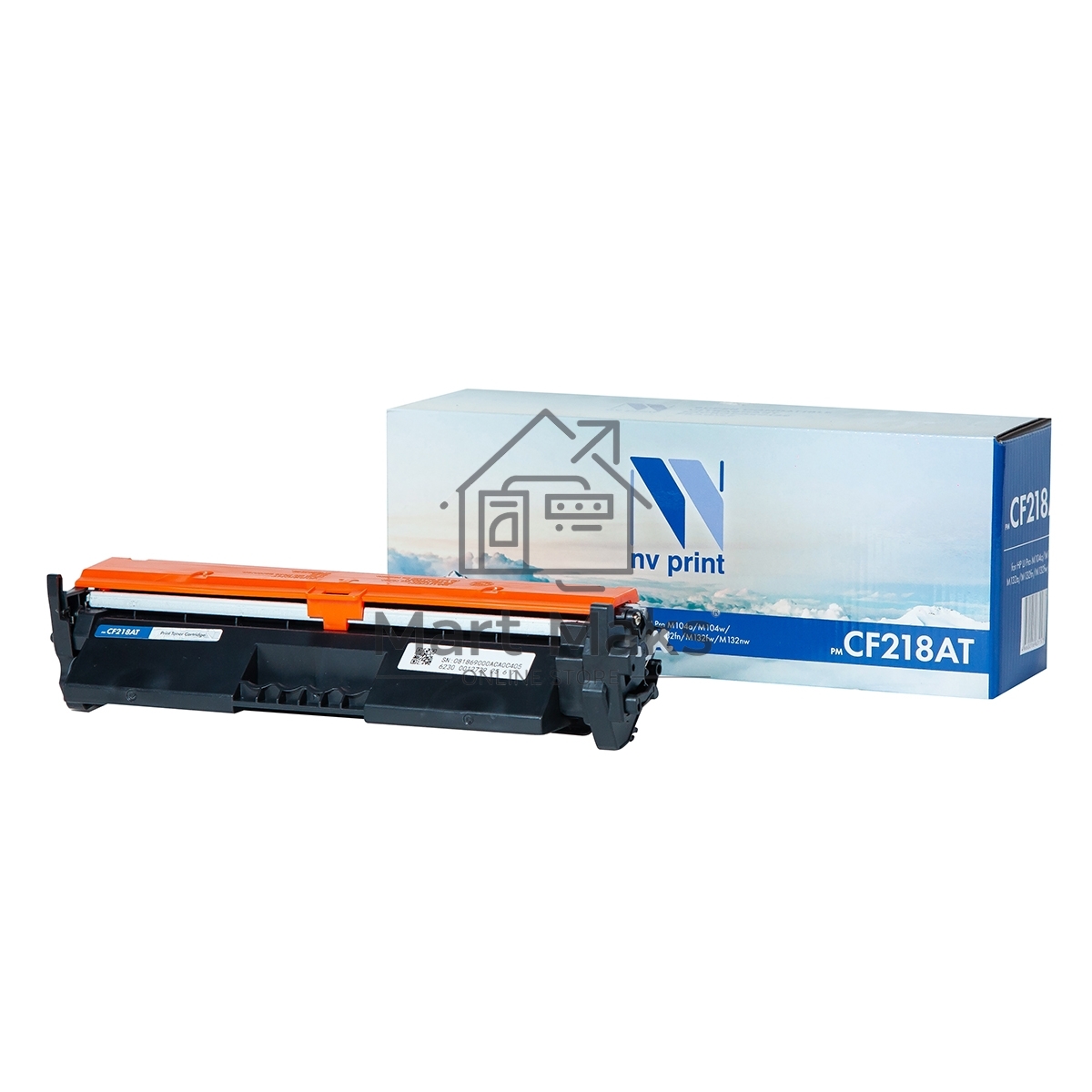 Картридж лазерный NVP совместимый NV-CF218AT для HP LaserJet Pro M132a/ M132fn/ M132fw/ M132nw/ M104a/ M104w (1400k)