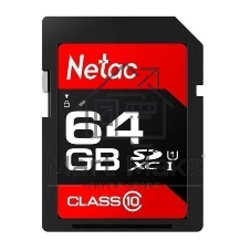 Флеш карта SDHC 64Gb Netac Class 10 UHS-I U1 P600 NT02P600STN-064G-R