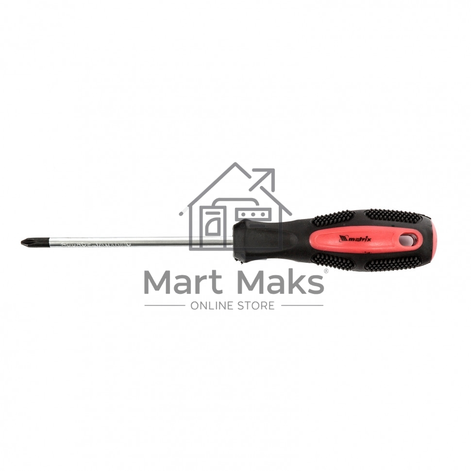 Отвертка Anti-Slip, PH1 х 100 мм, CrV, двухкомп. рукоятка Matrix