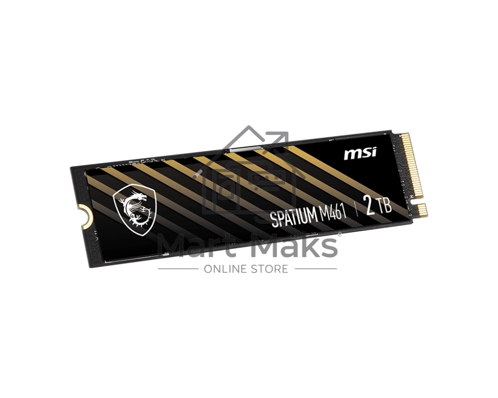 Накопитель SSD MSI M461, 4TB, PCIe 4.0 x4, M.2 2280, NVMe, R/W 5000/4200