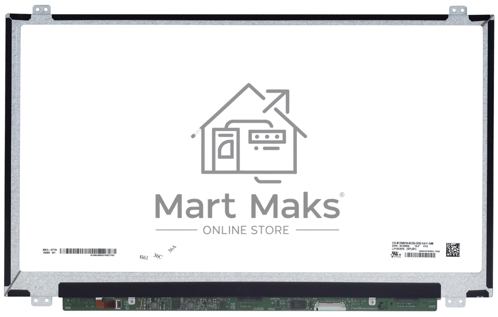 Модуль (матрица + тачскрин) LP156WF6(SP)(B1) черный