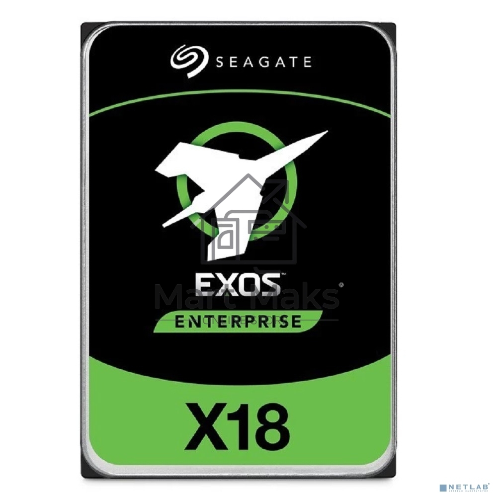 Жесткий диск HDD Seagate Exos X18 16TB, 7200rpm, SATA III, 256mb 3.5