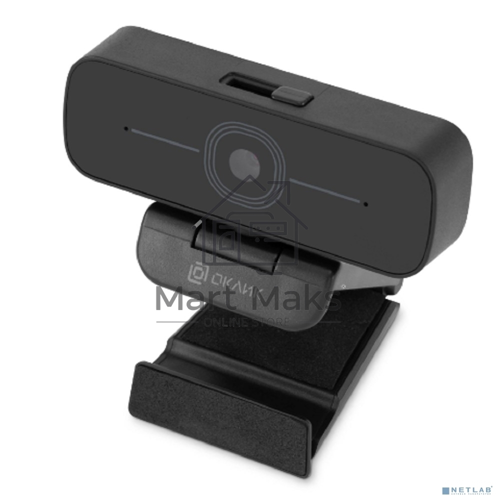 Камера Web Оклик OK-C001FH черный 2Mpix (1920x1080) USB2.0 с микрофоном