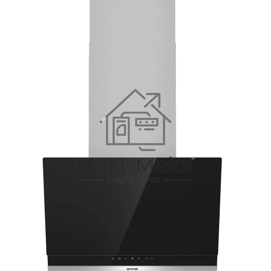 Вытяжка наклонная Gorenje WHI649X21P черный/серебристый, 60 см, 740 куб. м/ч, 67 дБ