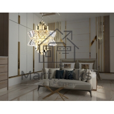 Люстра Ambrella light LH41017/12 BS/CL латунь/прозрачный E14*12 max 40W D560*660