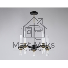 Люстра Ambrella light LH55351/10 BK/CGD/CL черный/золото/прозрачный G9/10 max 30W D550*690