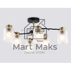 Светильник Ambrella light TR303325/6 BK/GD черный/золото E27/6 max 60W D680*270