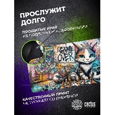 Коврик для мыши Cactus Game Over 900x400x4мм (CS-MP-COR01XXL)