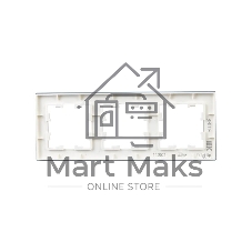Рамка 3-м РУ-3-2-Бр IEK BRITE DECOR Белый матовый стекло